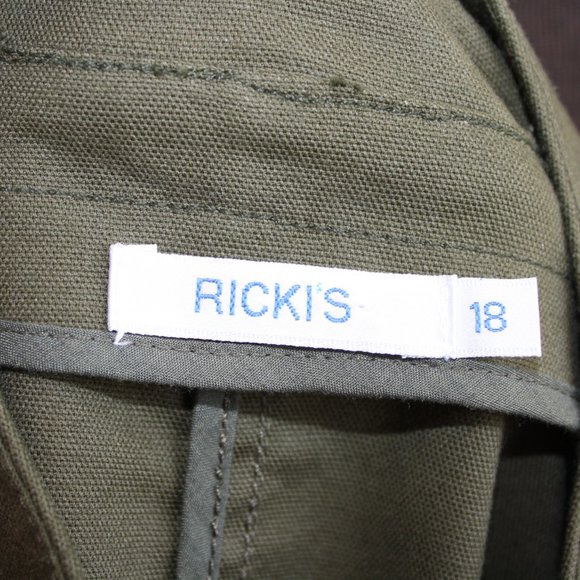 Size 18 Khaki utility Jacket Ricki's NBW Casual Military SPRING jacket - Picture 6 of 7